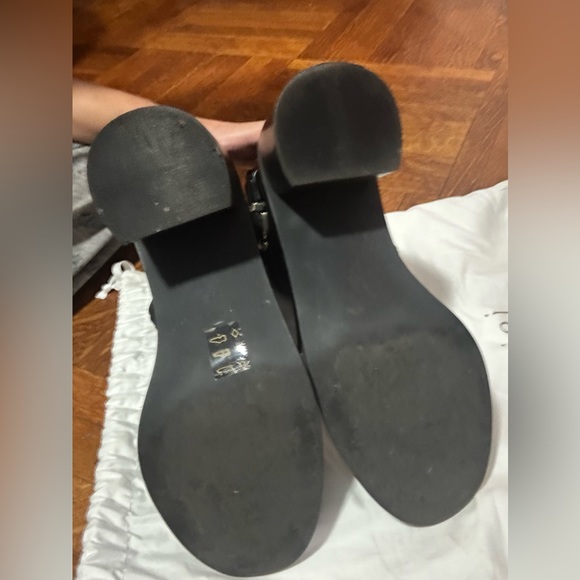 Joie: Raster Block-Heel Leather Combat Boots Size 8.5/39 - Picture 3 of 7